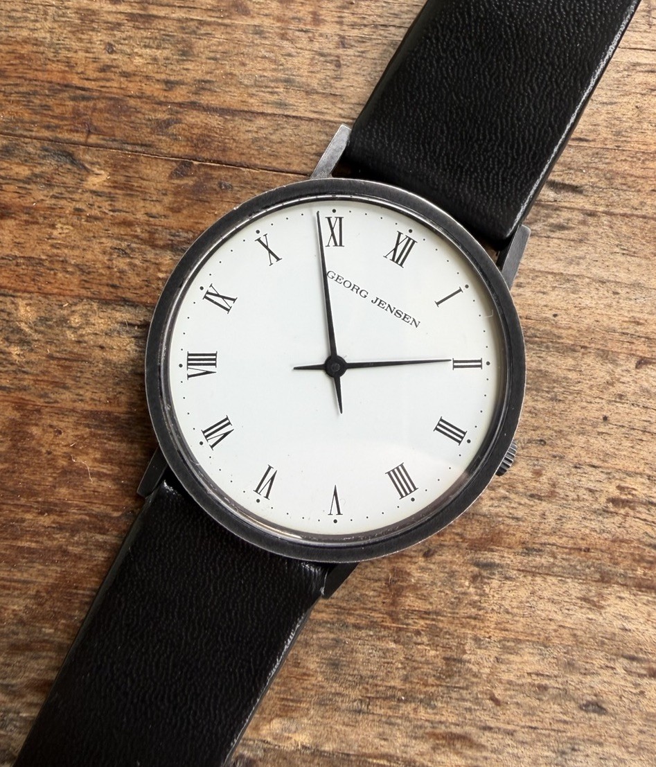 Georg Jensen Black 33mm 321 Koppel Watch (eta Quartz) Unisex / New Battery
