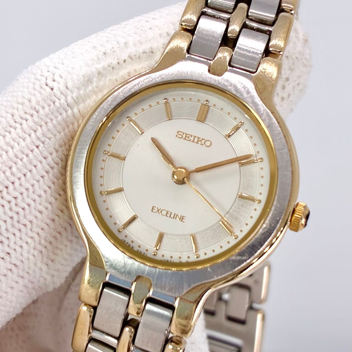 New Battery Excelline Ladies Wristwatch Combination Condition Dress Watch