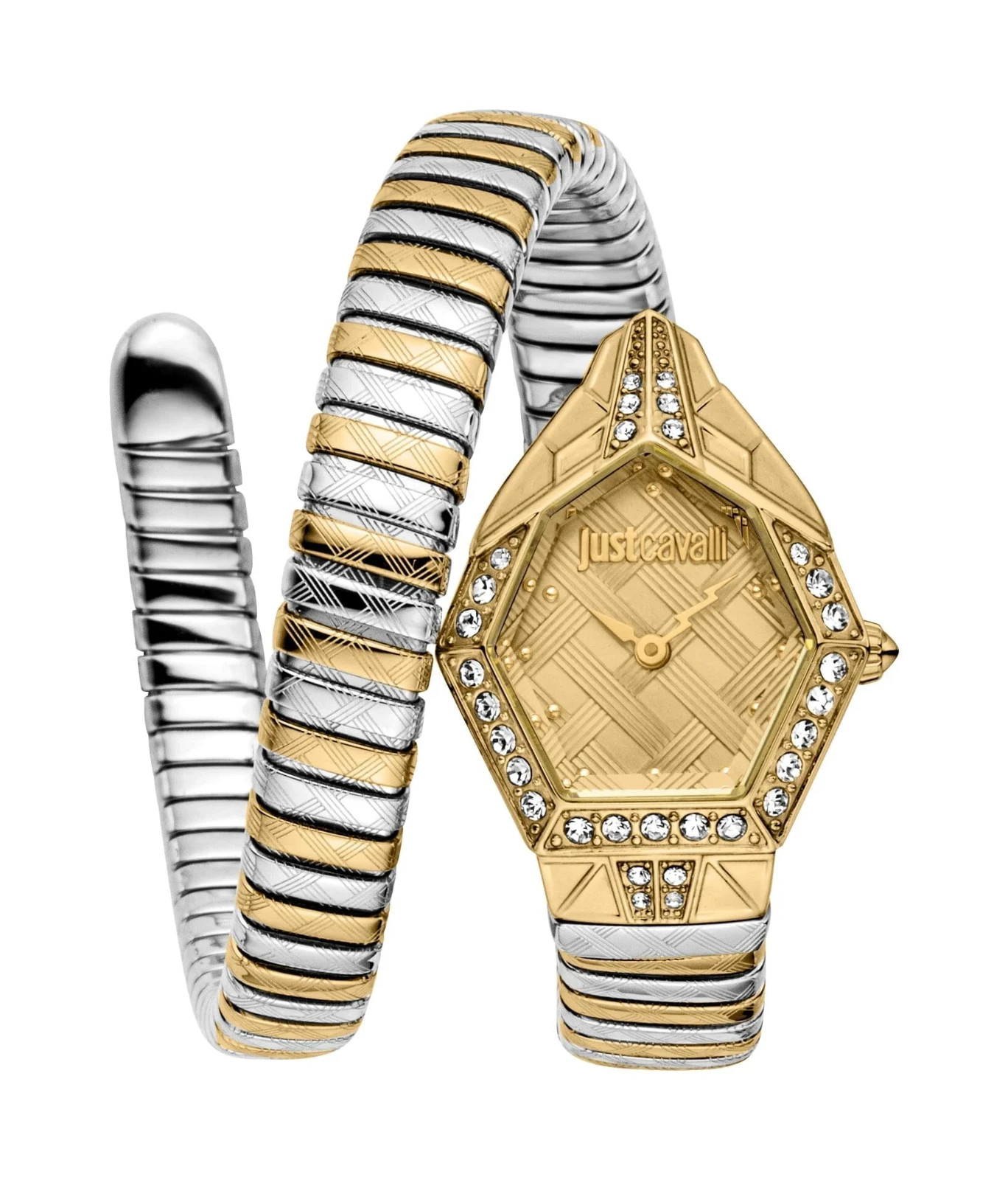 Just Cavalli JC1L303M0055 Snake Women’s Two Tone Gold/Silver Watch