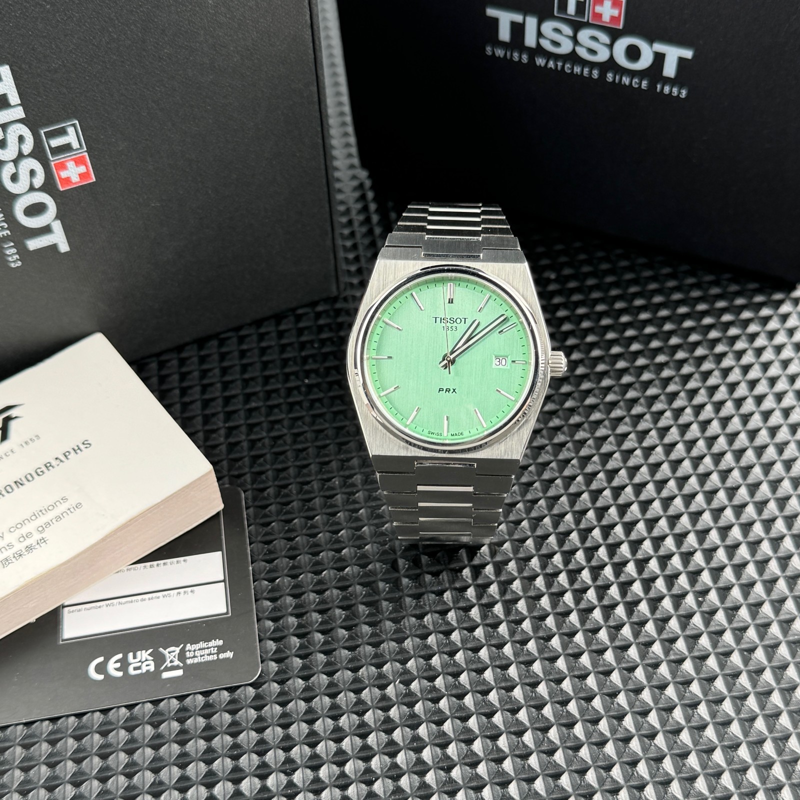 TISSOT PRX Swiss Quartz Light green Dial Men’s Watch 40mm T137.410.11.091.01