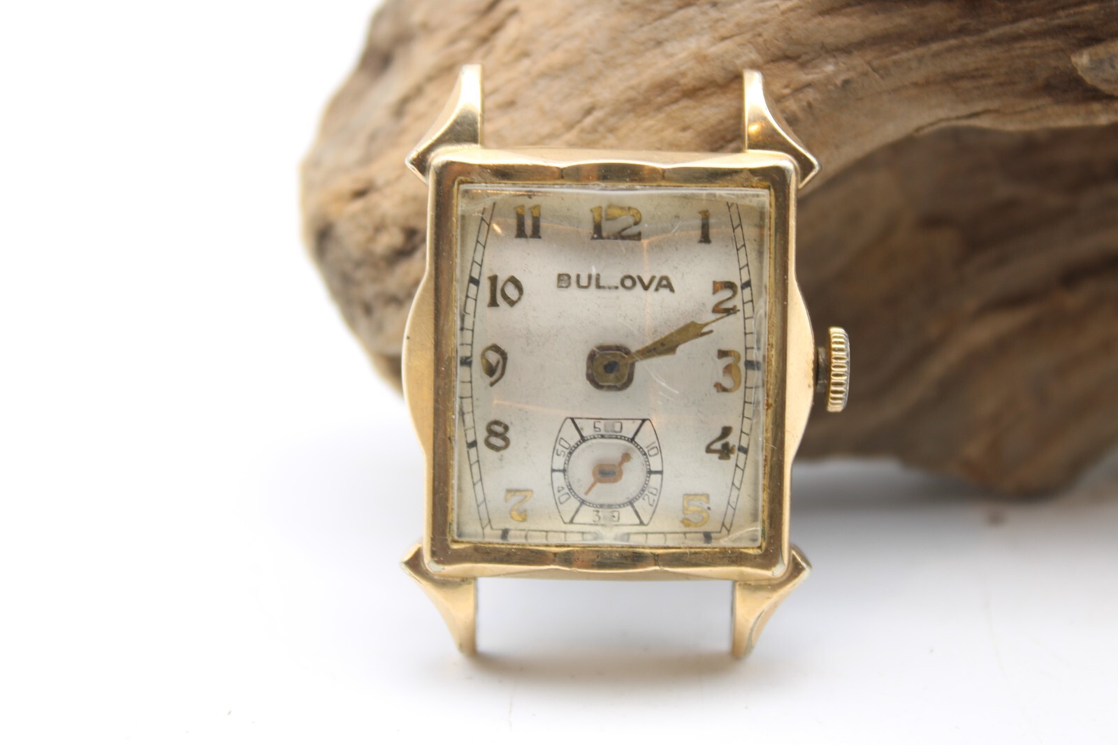 BULOVA WATCH 25.3×26.7mm 16.3mm LUG 10BC SWISS BXW 17j 10K RGP BEZEL RUNS (CO)