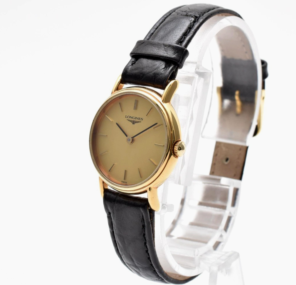 ALL Original [N MINT] LONGINES L4.137.2 Gold Qz 23mm Ladies Vintage Watch JAPAN