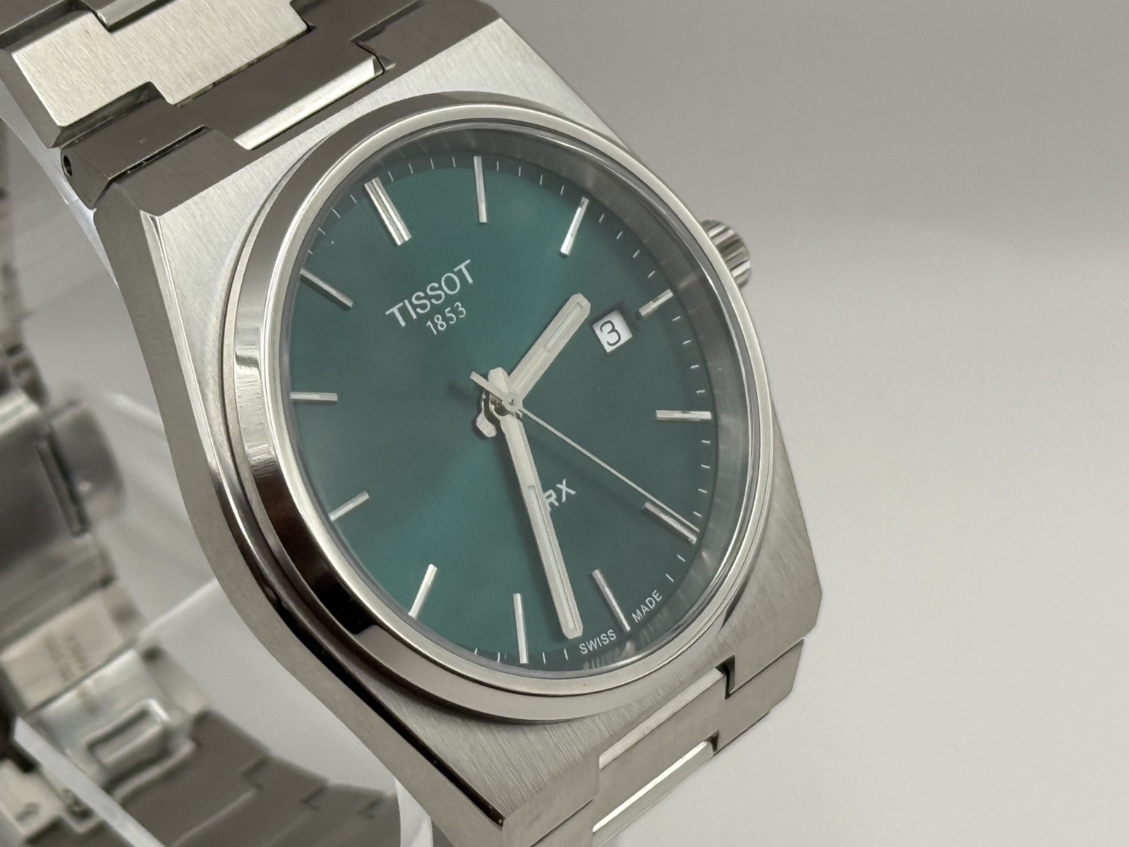 Tissot PRX Classic Quartz Tonneau Shape Men Wristwatch 40 mm – T1374101109100