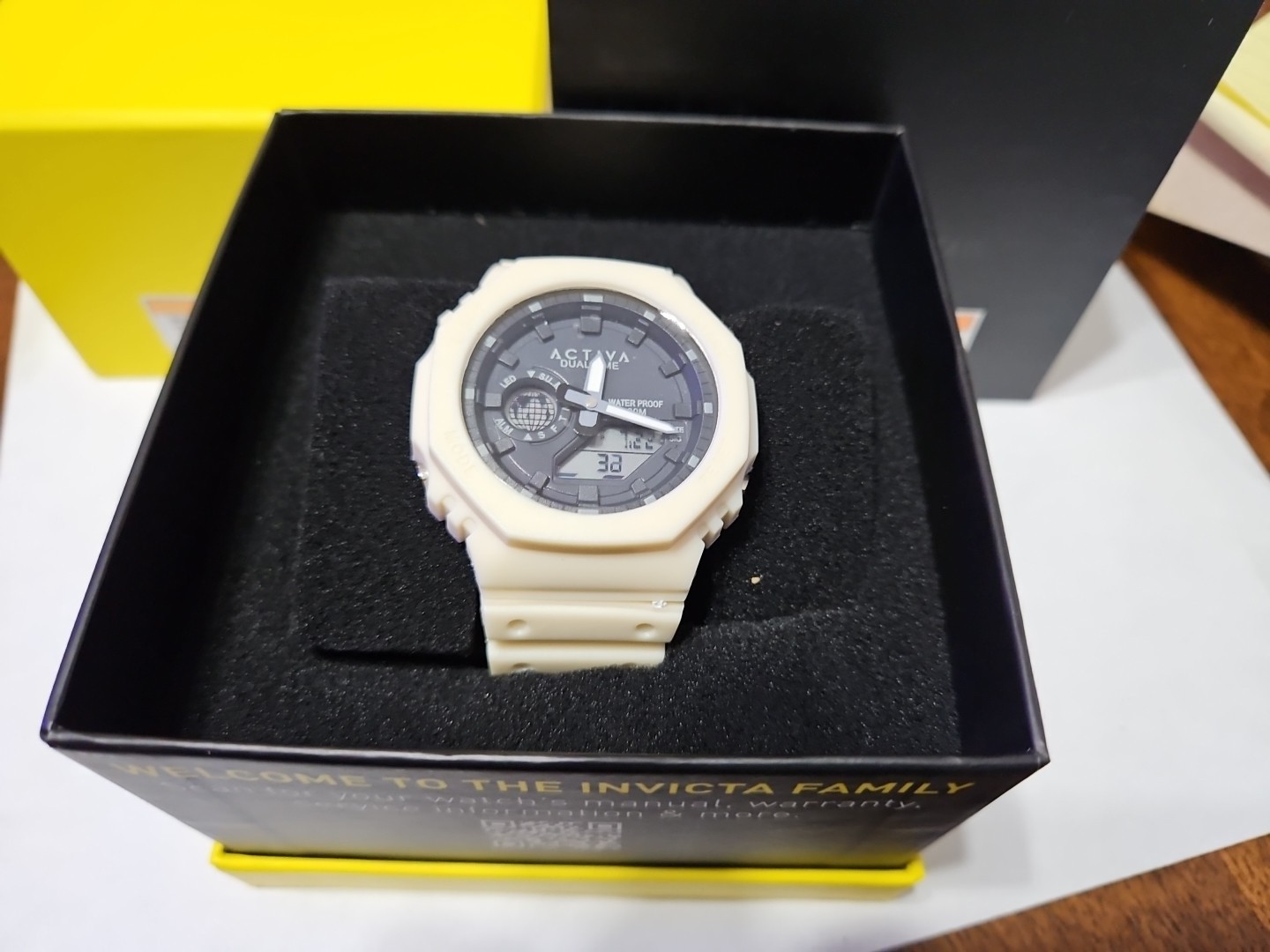 Activa Sonar X Invicta Men’s Watch 45.5mm Tan ACW423-007 NIB $99 Retail