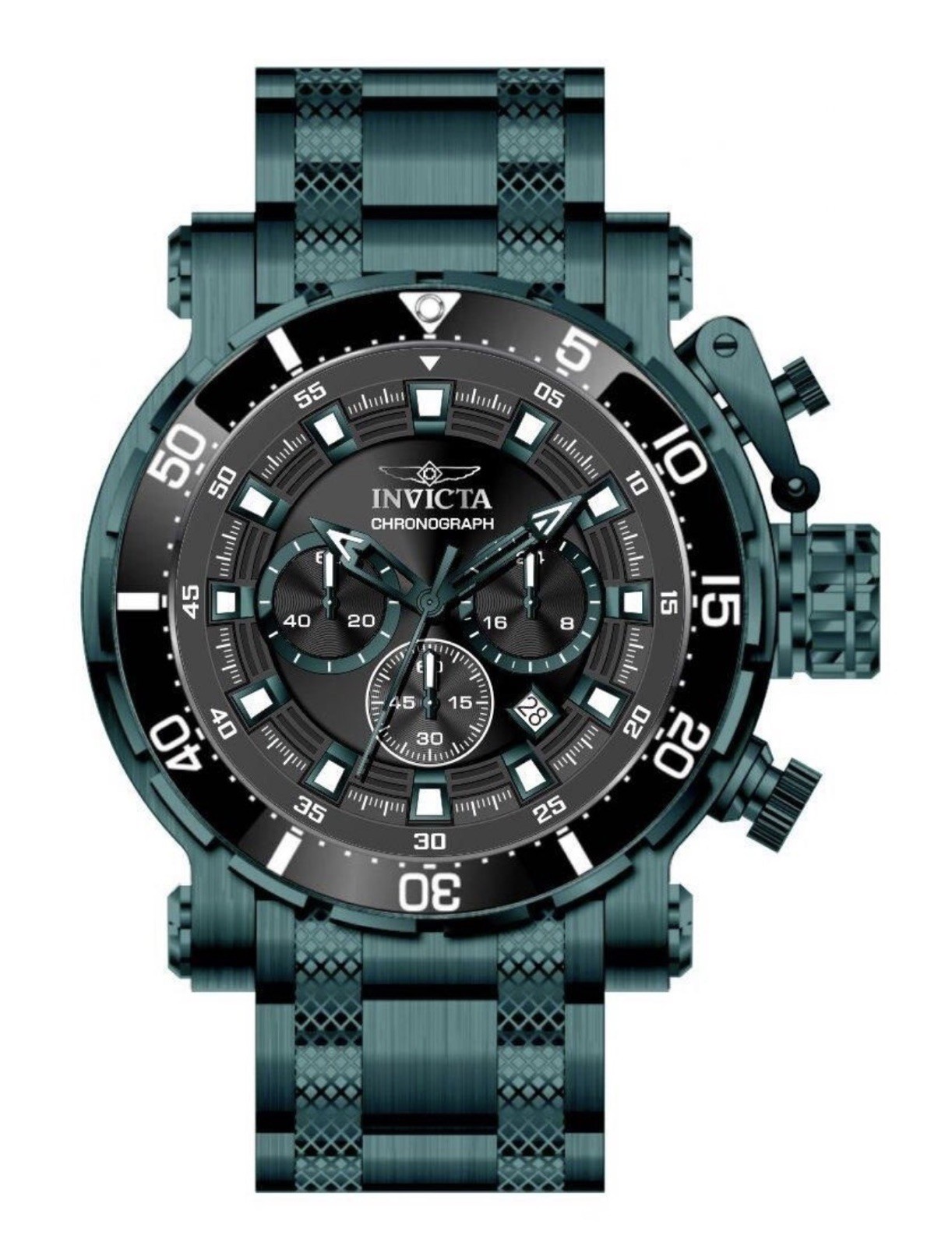 🔥Invicta Coalition Forces Nighthawk 52mm Green Men’s Watch 50765
