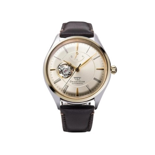 Orient Star RK-AT0201G Automatic Gold Dial Men’s Watch Power Reserve Indicator