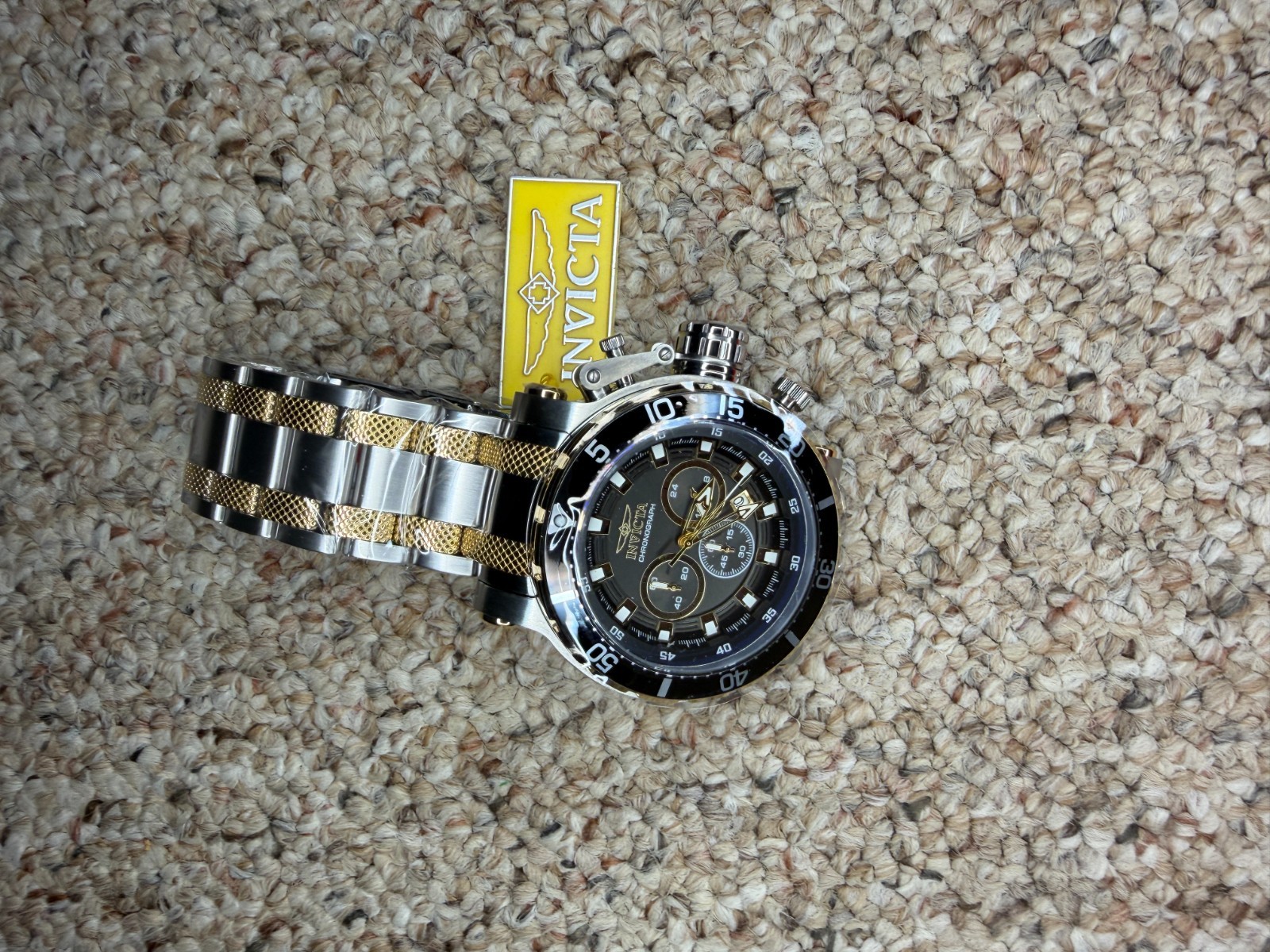 Invicta Coalition Forces 32712 Men’s 52mm Chronograph Watch Two Tone New in Box