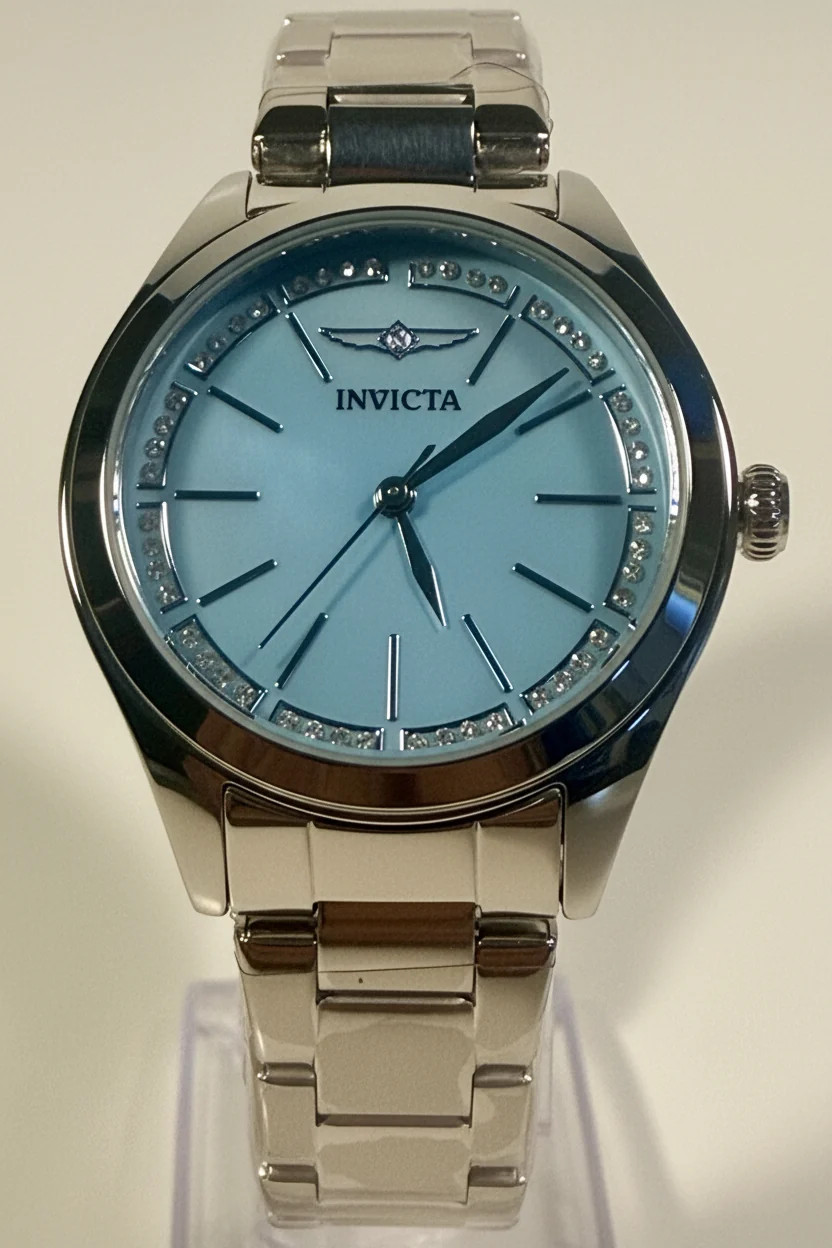70416 Invicta Celestial Ladies Watch 33mm Stainless Steel Silver Dial Bracelet