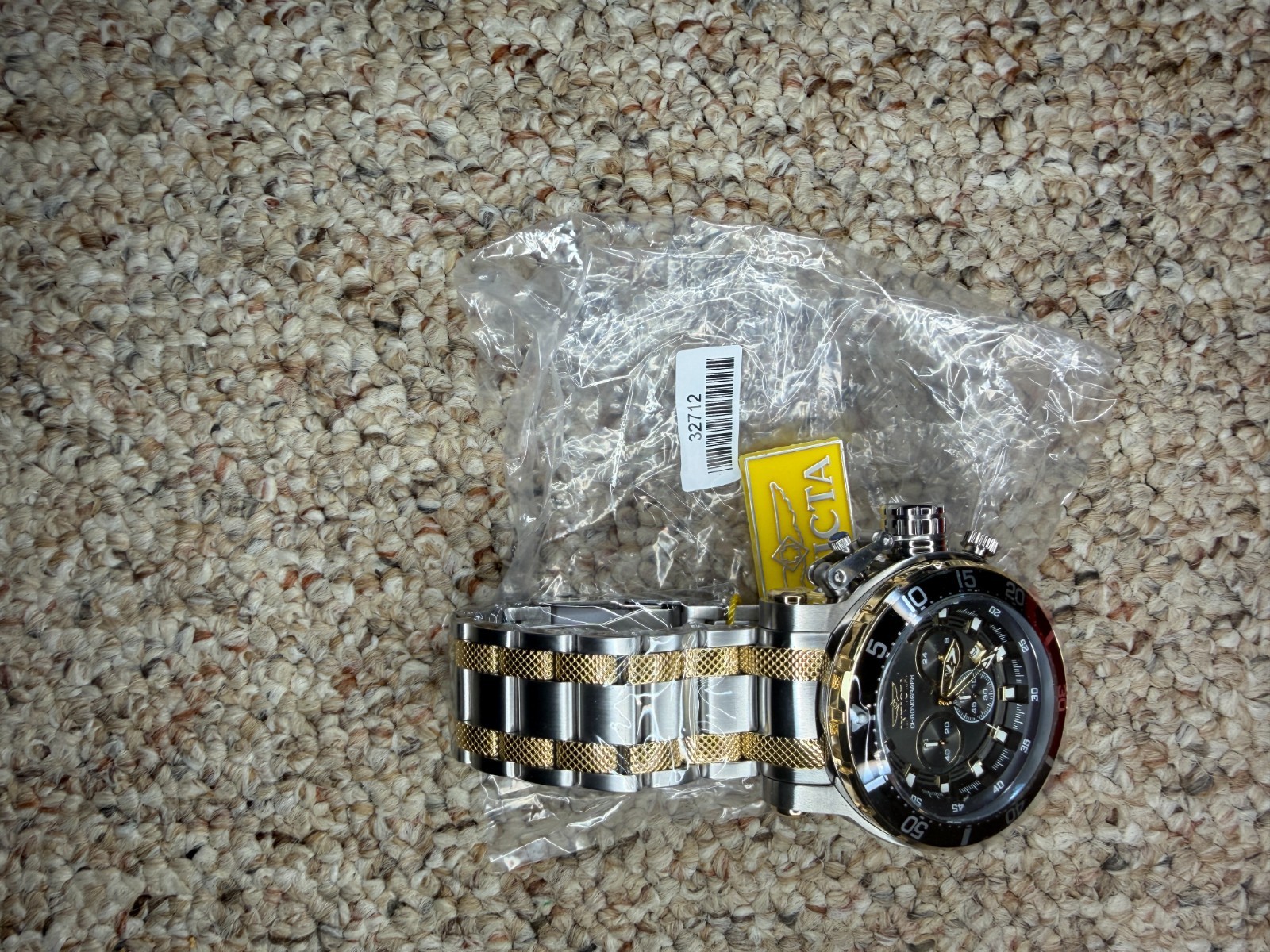 Invicta Coalition Forces 32712 Men’s 52mm Chronograph Watch Two Tone New in Box