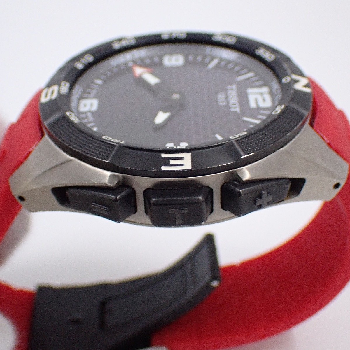 TISSOT T Touch Expert Solar Watch Working 18cm 7.09in Titanium Gray Dial Japan