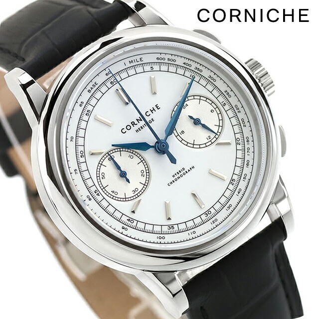 [B1Y] Corniche Heritage Quartz Battery Powered Chronograph CW HC SWB [n4s]