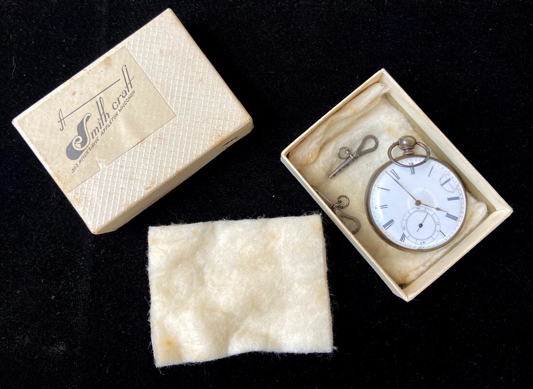 M. J. TOBIAS LIVERPOOL POCKET WATCH with TWO KEYS, yes 2 ORIGINAL KEYS -TWO KEYS