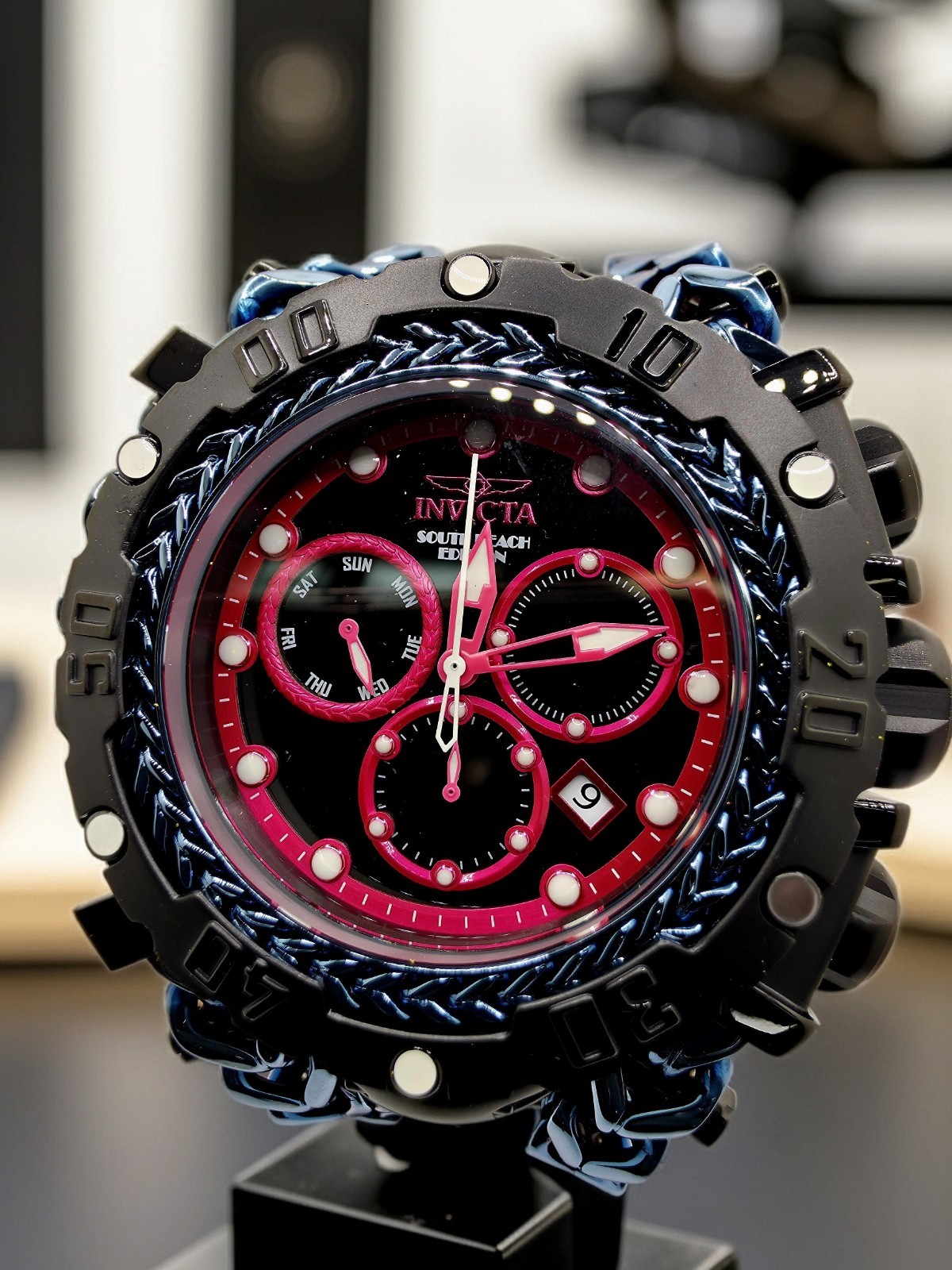 🔥🔥🔥INVICTA GLADIATOR SOUTH BEACH SWISS RONDAZ60 CALIBER 58.3MM ICE BLUE🔥🔥🔥