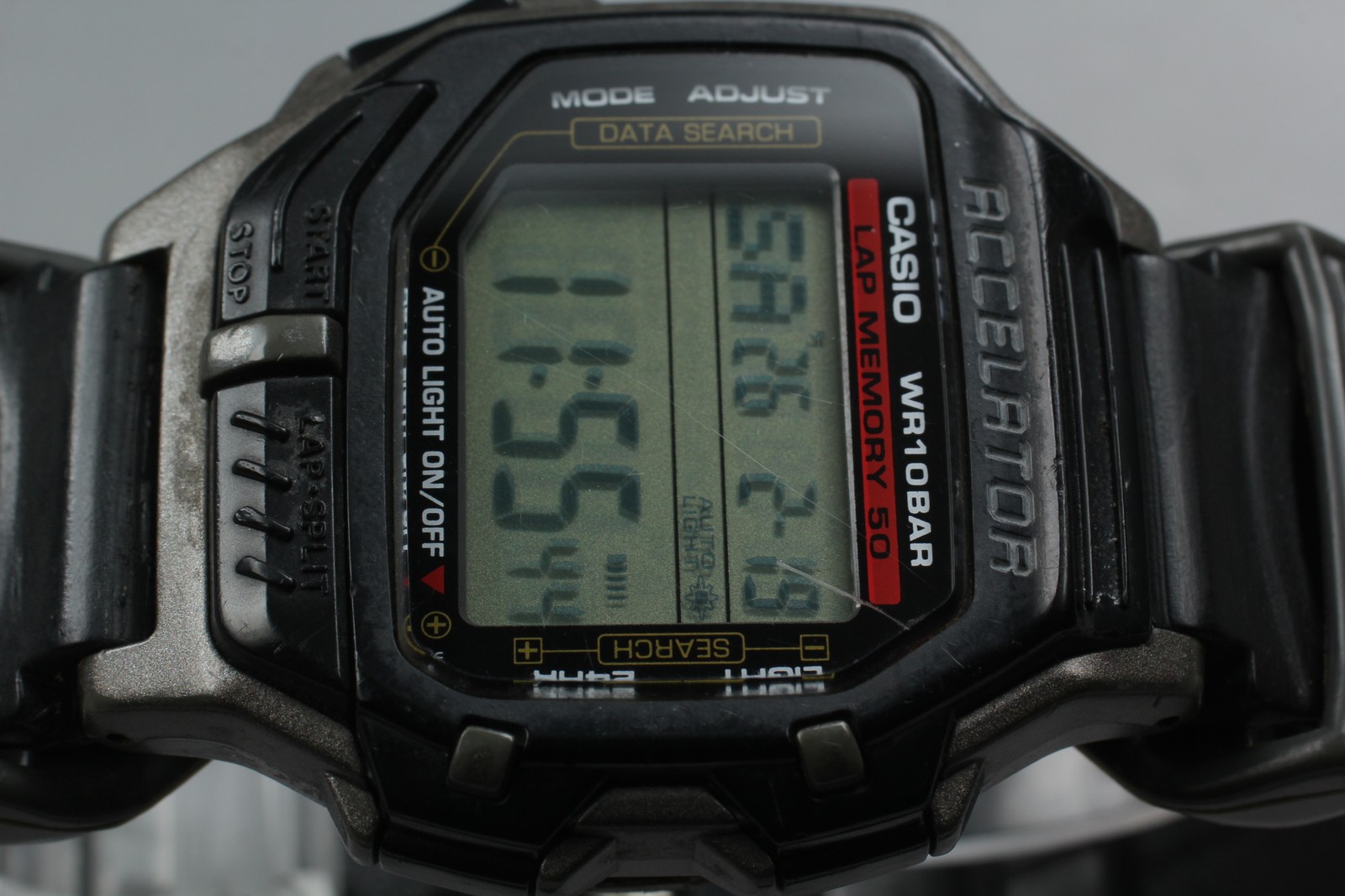 [Exc+5] Casio Accelator ACL-200 Black Quartz Digital Men’s Watch From JAPAN