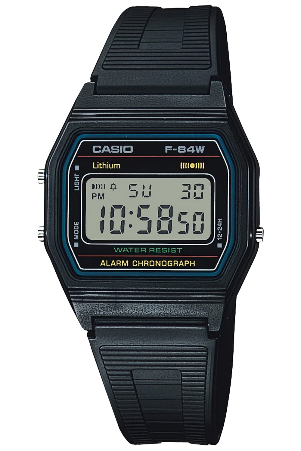Casio Collection F-84W-1QJH Unisex Digital Watch – Classic Black Retro Design