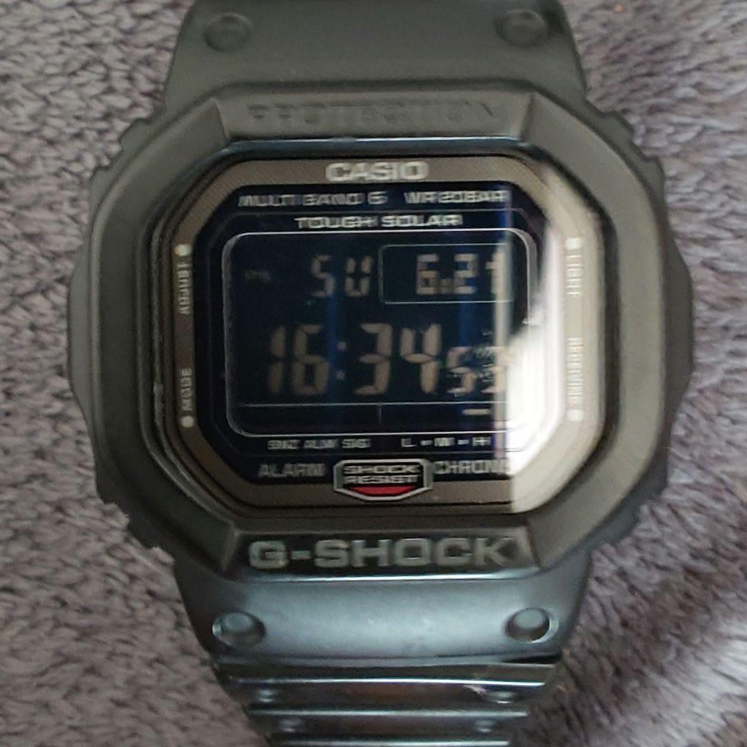 CASIO GW5000B G SHOCK Digital Watch Tough Solar Multi Band 6 Black Plus