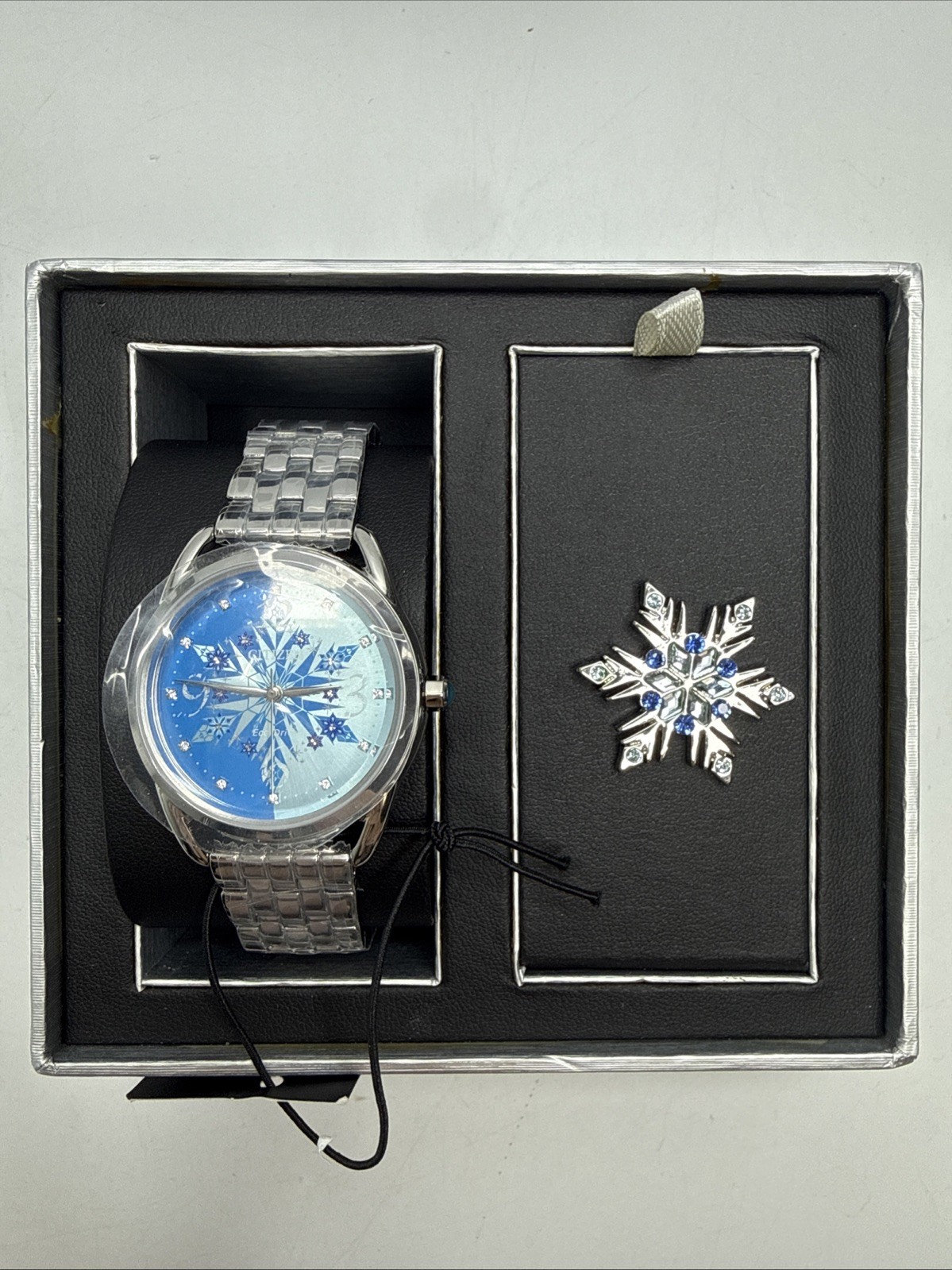 Citizen FE7091-61W Frozen Disney Princess Watch & Collectible Snowflake Pin Set