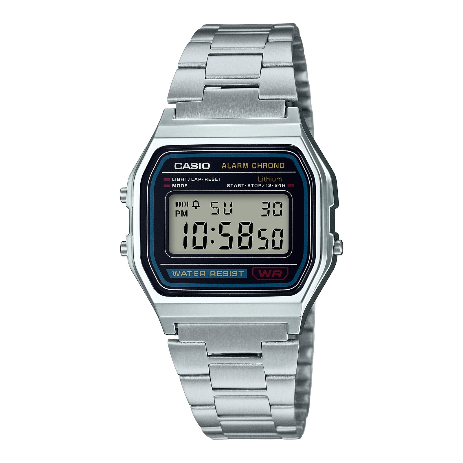 CASIO Digital WATCH VINTAGE RETRO 80’s A158WA-1 WARANTY GENUINE From Japan New