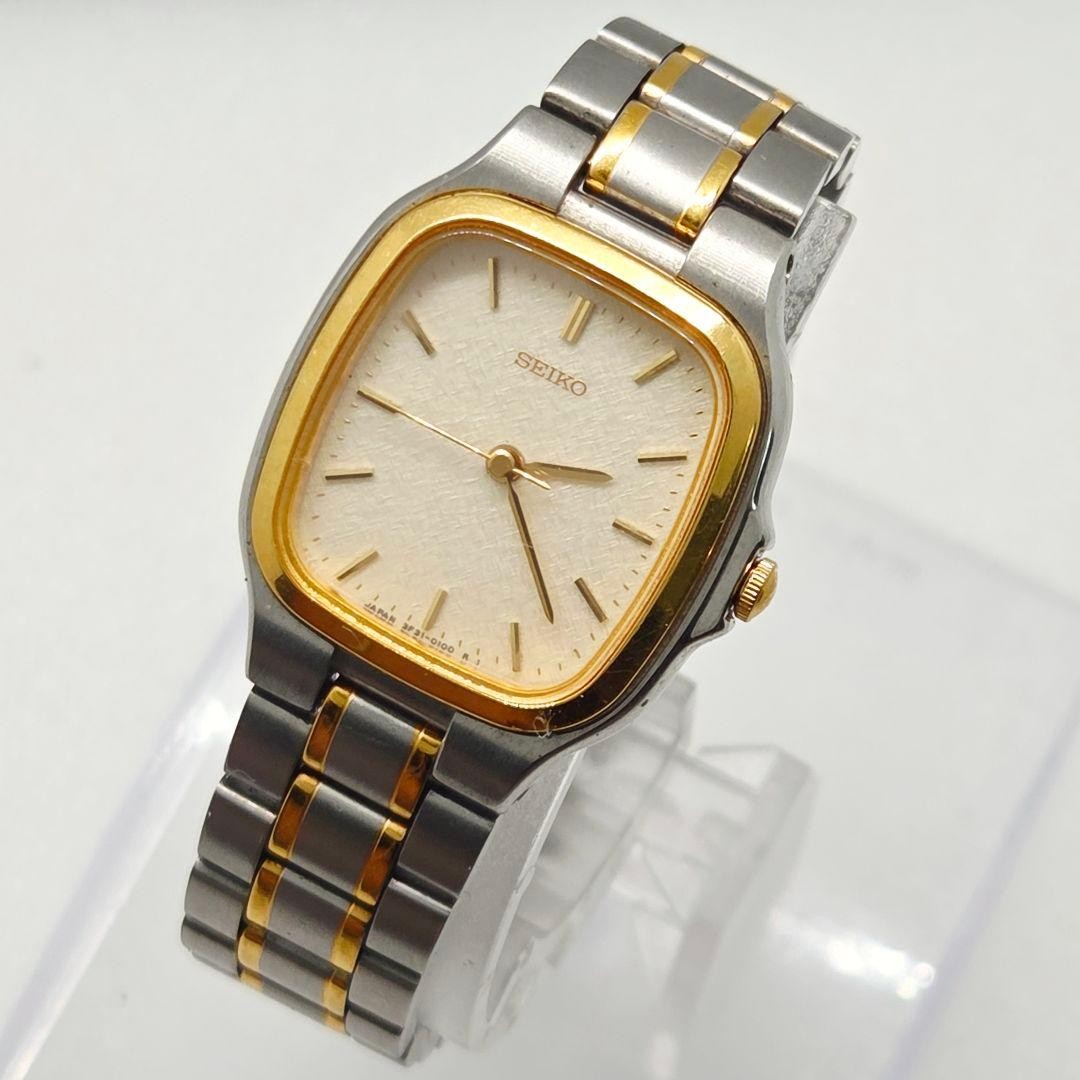SEIKO 3F31-5020 Combi Color Square Working New Battery