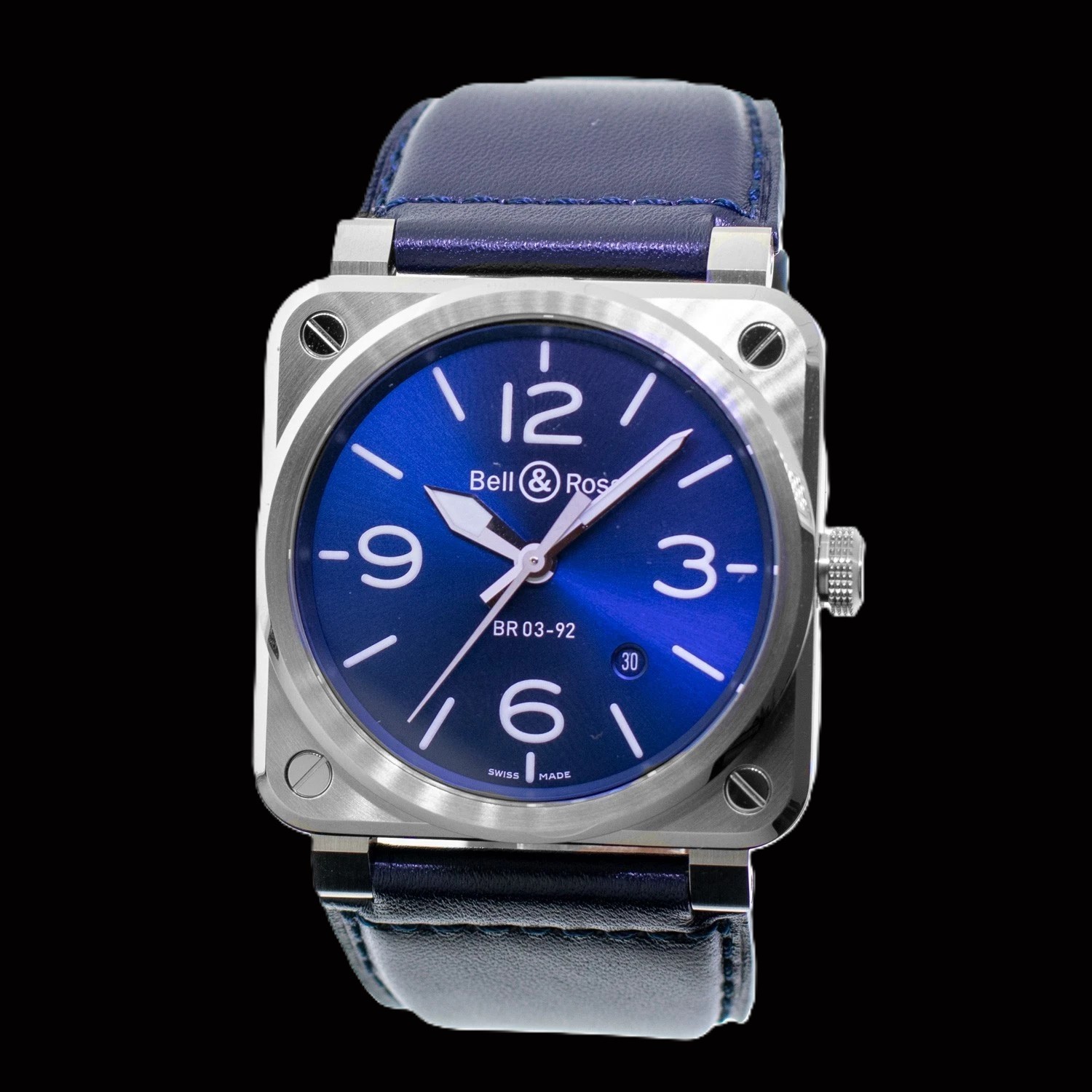 Bell & Ross BR 03-92 42mm Blue Steel BR0392-BLU-ST/SCA Brand New