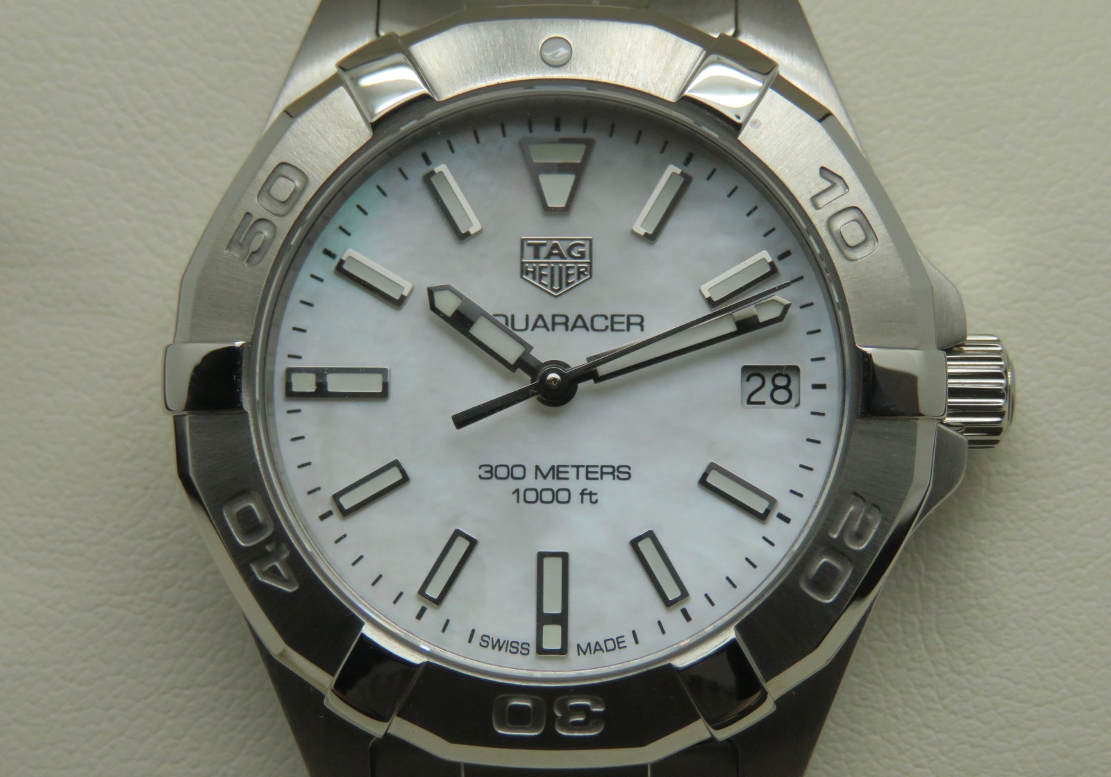 TAG Heuer Aquaracer WBD1311.BA0740 Ladies 32mm St.Steel Quartz Wristwatch w/Box