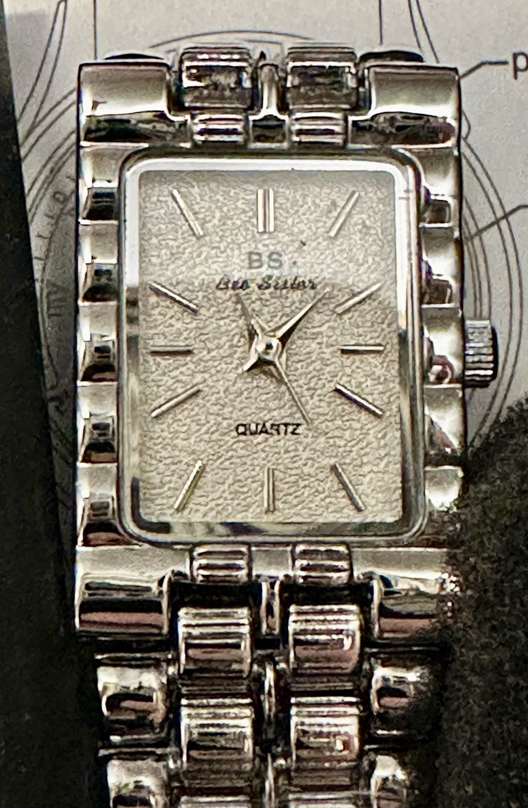 Bee Sister Silver Tone Quartz Stainless Steel Bracelet Watch