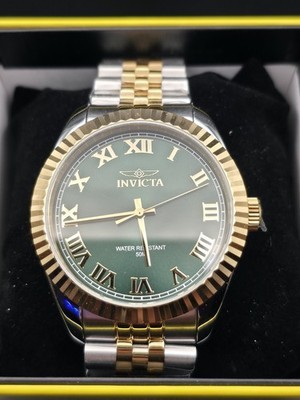 Invicta Specialty Windsor 47403 Men’s 43mm Green Dial Gold Tone Watch