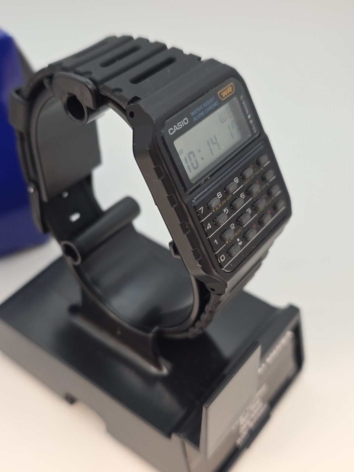 Casio CA-53W-1 Calculator Digital Watch Chrono Black Resin