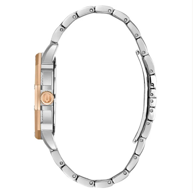 Bulova Octava Men’s Quartz Watch 41.5mm Gold Silver Crystal Two-Tone 98C133