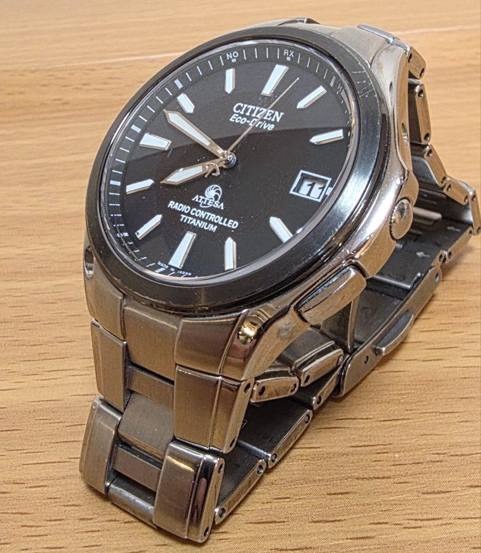 Limited Edition with Black Bezel New Battery CITIZEN Attesa Radio Solar
