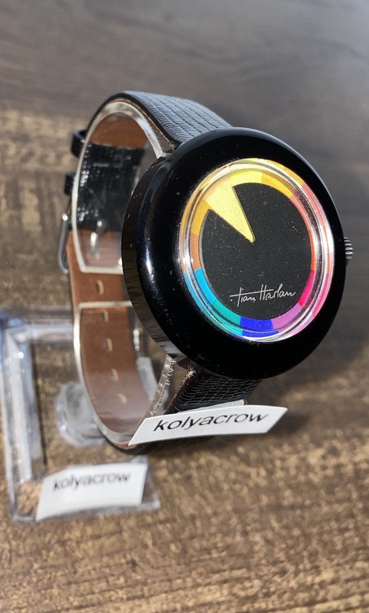 CHROMACHRON MYSTERY DIAL WATCH 🌈 COOL UNIQUE FUTURISTIC SPACE AGE CRAZY HOUR
