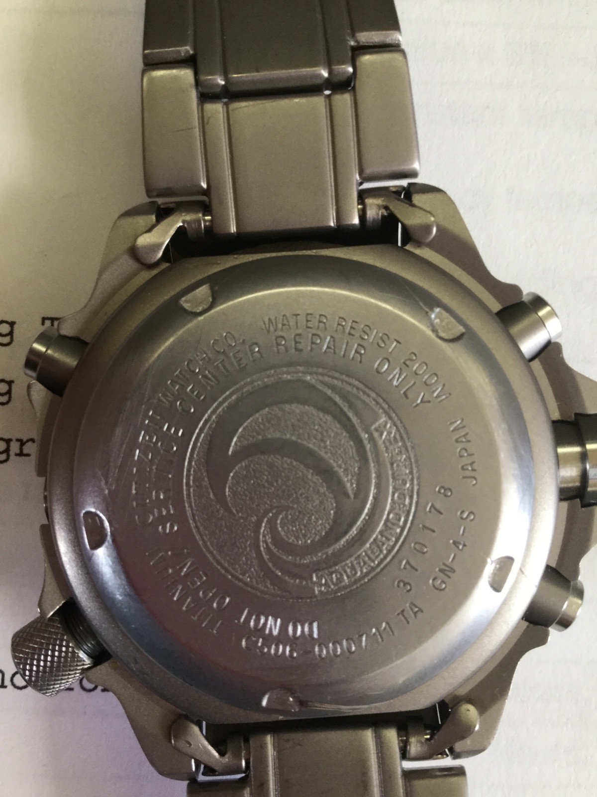 Citizen titanium aquaplaned duplex