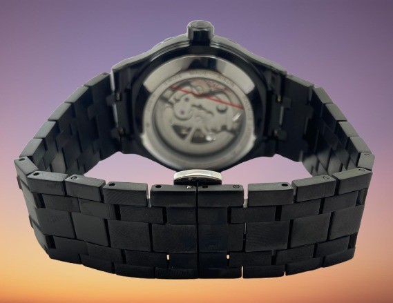 Rare Look All Black Maurice Lacroix Aikon Skeleton Automatic Men’s Working Watch