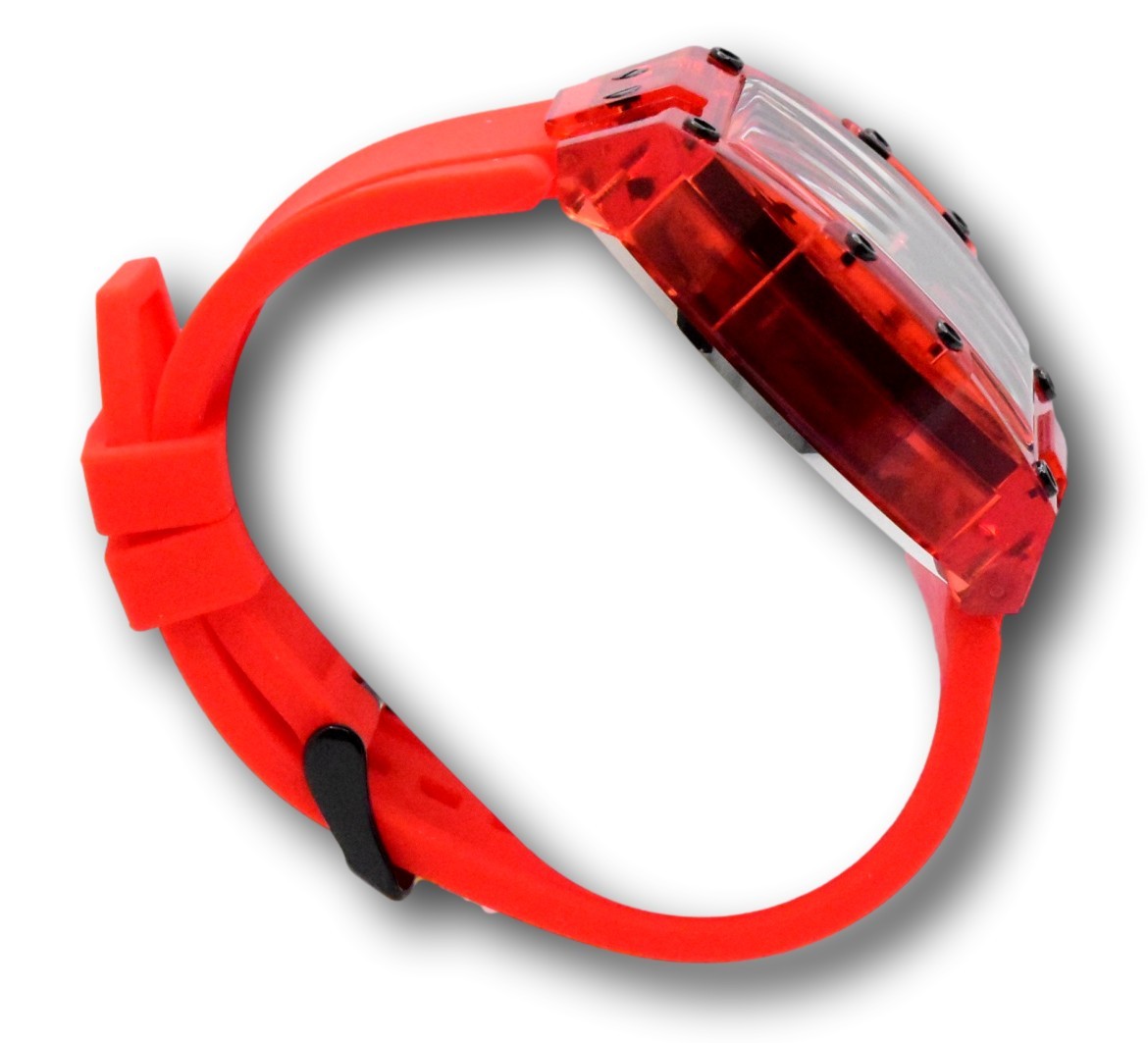 Invicta S1 Rally Diablo Men’s 48mm Clear Red Anatomic Dial Chrono Watch 44352