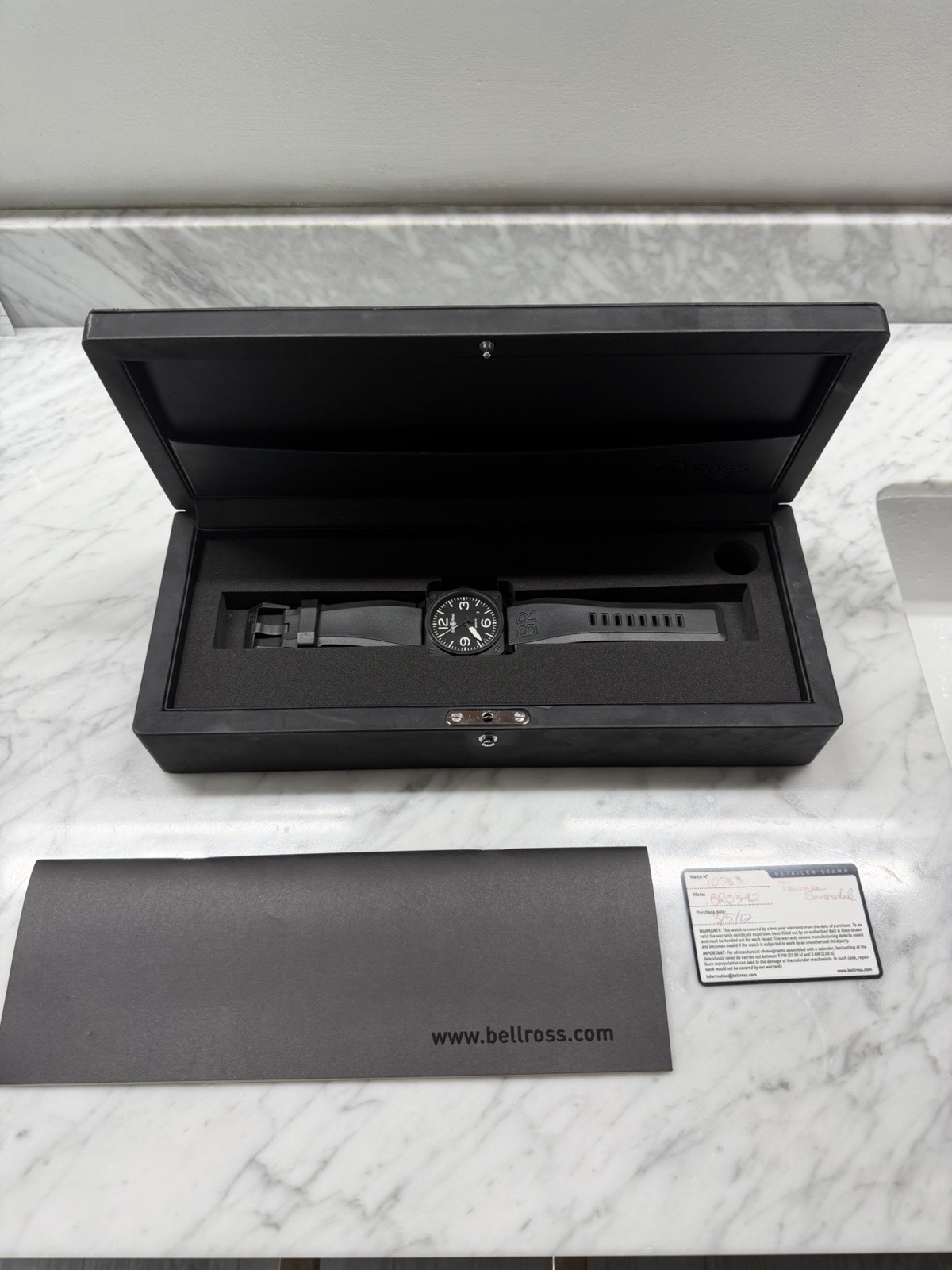 Bell & Ross Aviation Type BR03-92-S Date Black PVD Steel 42MM Men’s Automatic