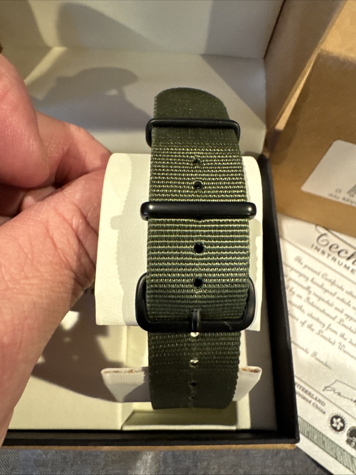 Techne Harrier Aviator Quartz Watch With 41 Mm Black Aluminum Case