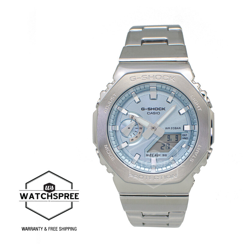 Casio G-Shock G-Steel GM-2100 Lineup Stainless Steel Band Watch GM2110D-2A GM-21