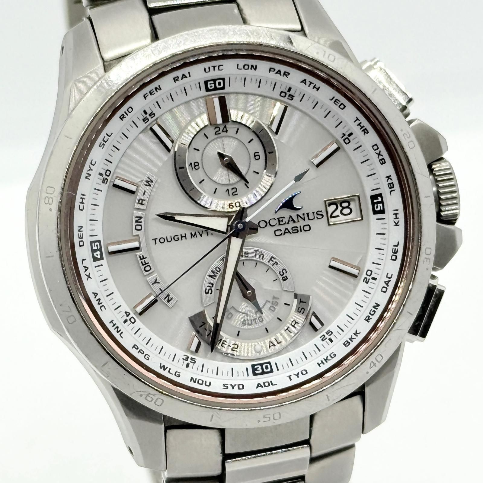 CASIO OCEANUS OCW-T1010 Titanium Multiband 6 Tough Solar Chronograph Mens Watch