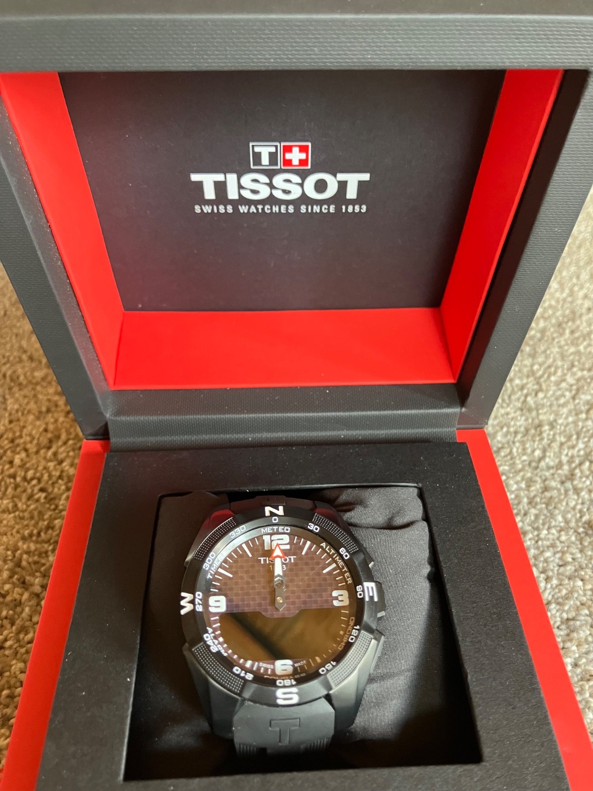T-Touch Expert Solar Black Dial Men’s Watch in New Cond. Never used.