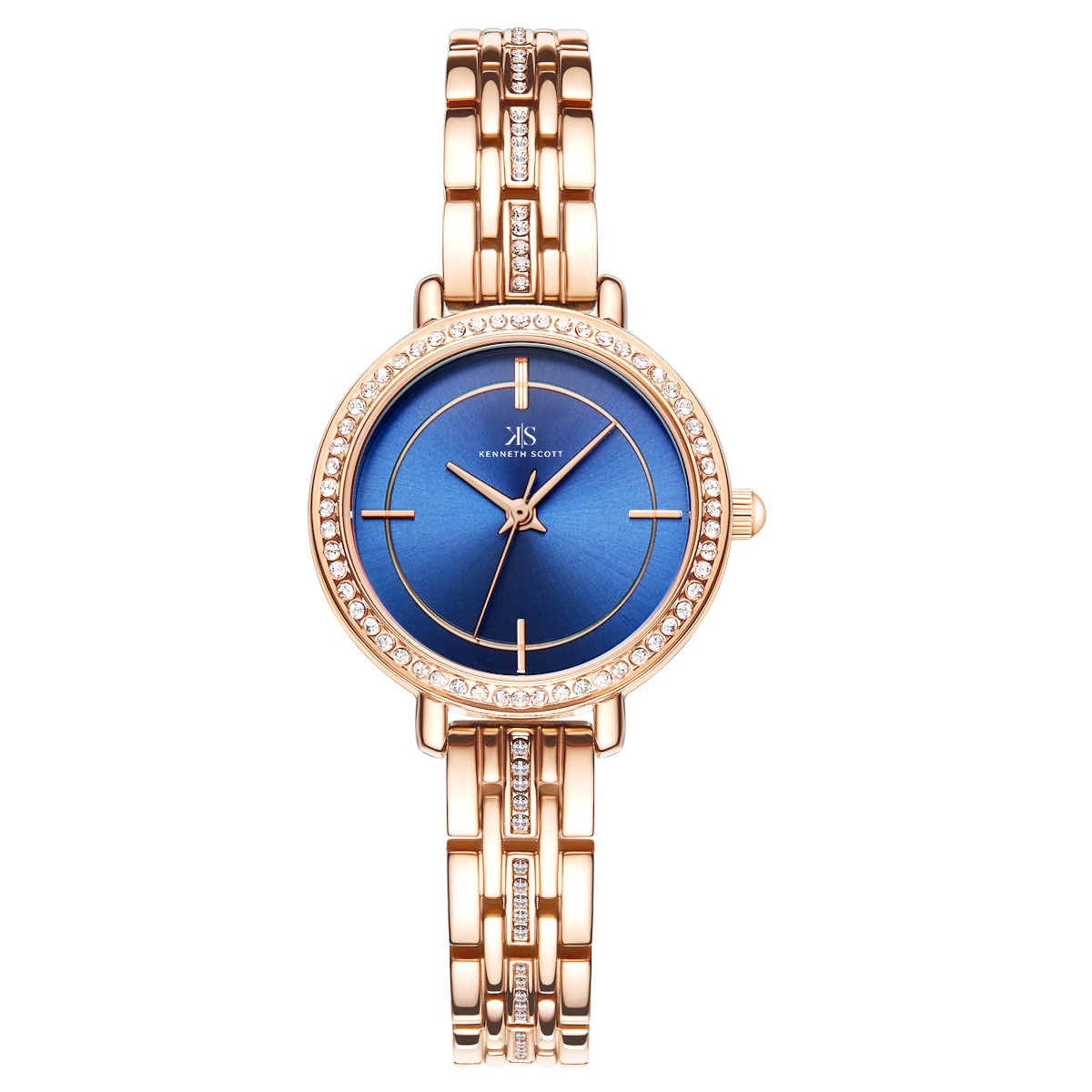Kenneth Scott Women’s Analog Watch | Blue Dial, 28.5mm, 30 m (3 ATM)