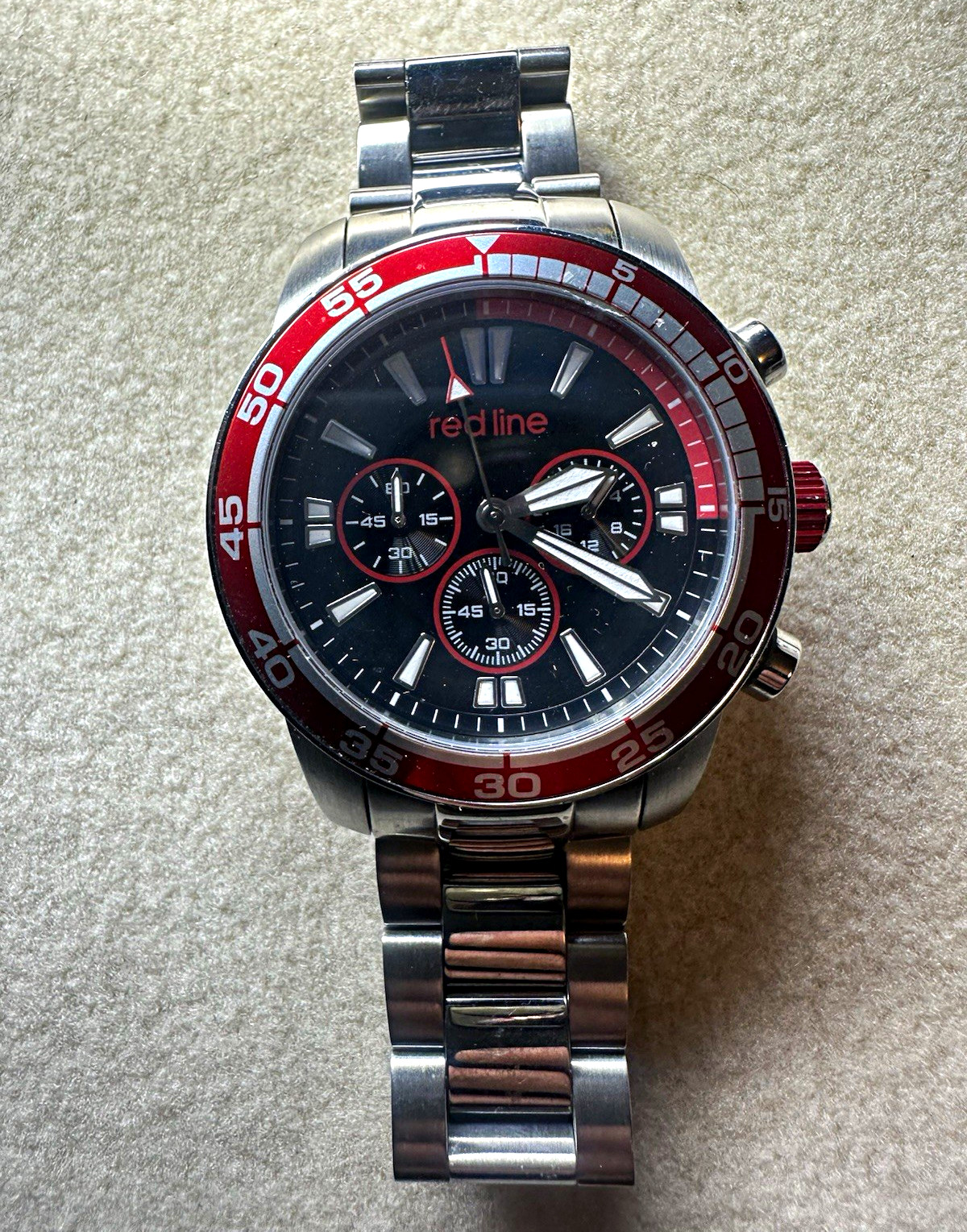 Red Line Men’s Quartz Chronograph Black/Red