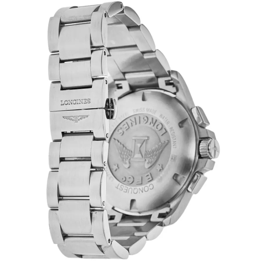 New Longines Conquest V.H.P. 44mm Silver Dial Steel Men’s Watch L3.727.4.76.6