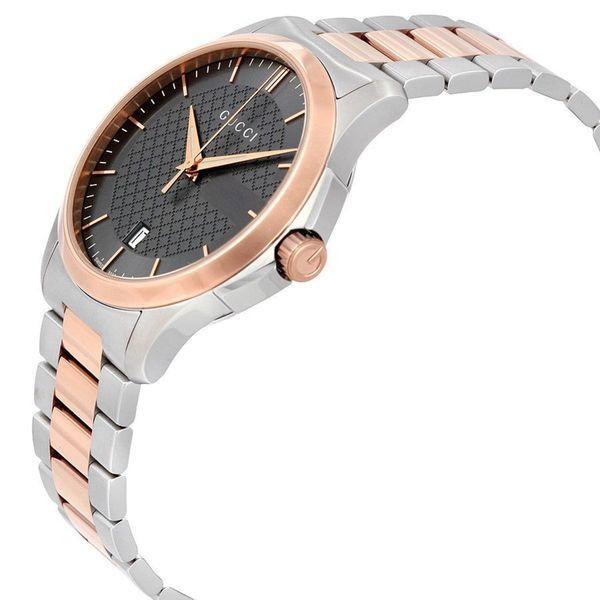 Gucci Men’s G-Timeless Gray Dial Two Tone Watch – YA126446 ($1170 MSRP)