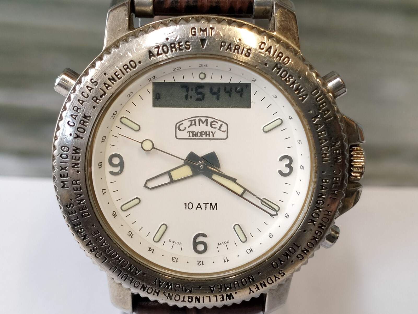 CAMEL TROPHY GMT ANA-DIGI QUARTZ 576.0960-0969 SWISS MEN’S FULL WORKING