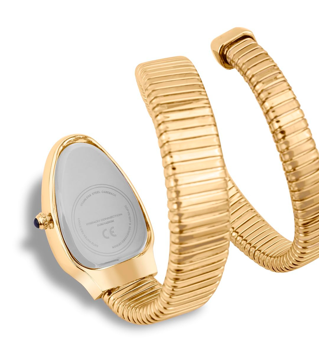 French Connection Eternelle Curve | Green Dial with Rose Gold Case | Flexible Wr