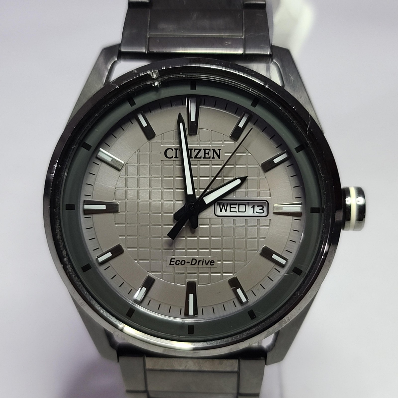 J800-S119251 CITIZEN ECO-DRIVE GRAY DIAL QUARTZ WATCH FOR MEN C5-74