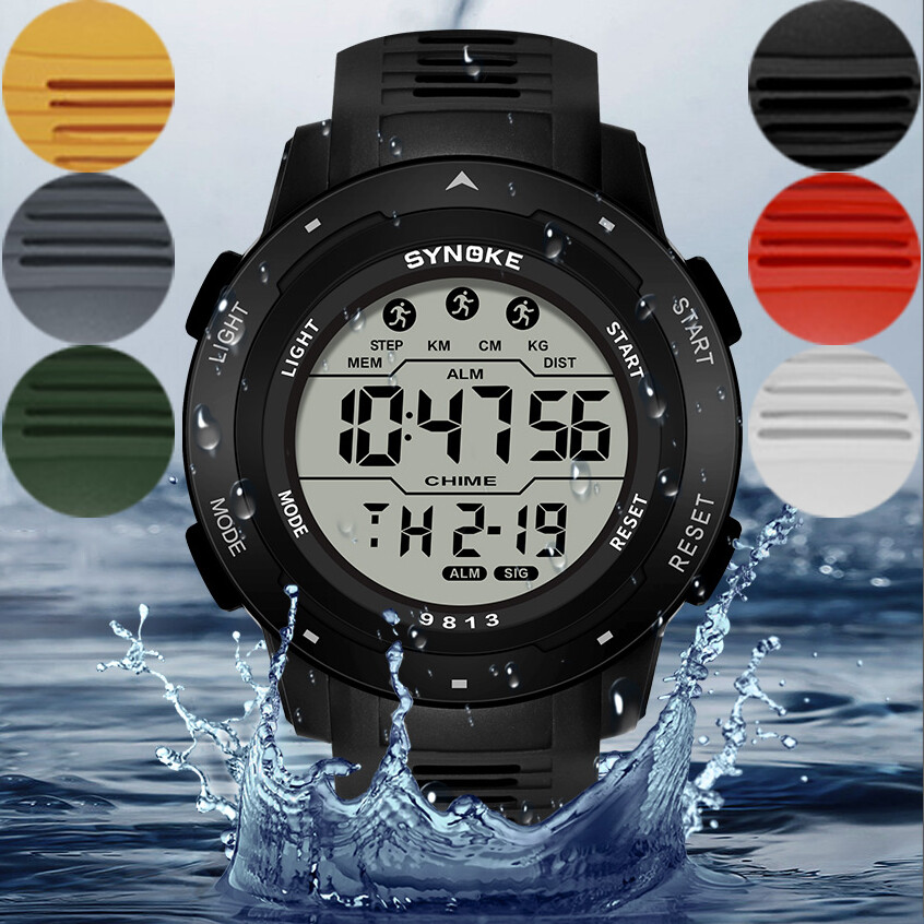 Men’s Waterproof Digital Sports Watch Military Tactical LED Backlight Wristwatch