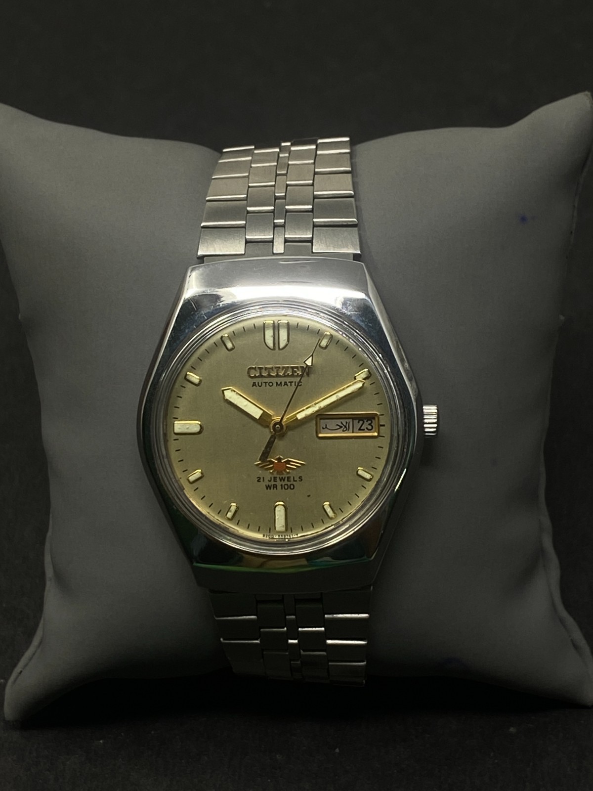 Vintage Citizen Automatic 8200A Japan Movement Day-Date Men’s Wrist Watch