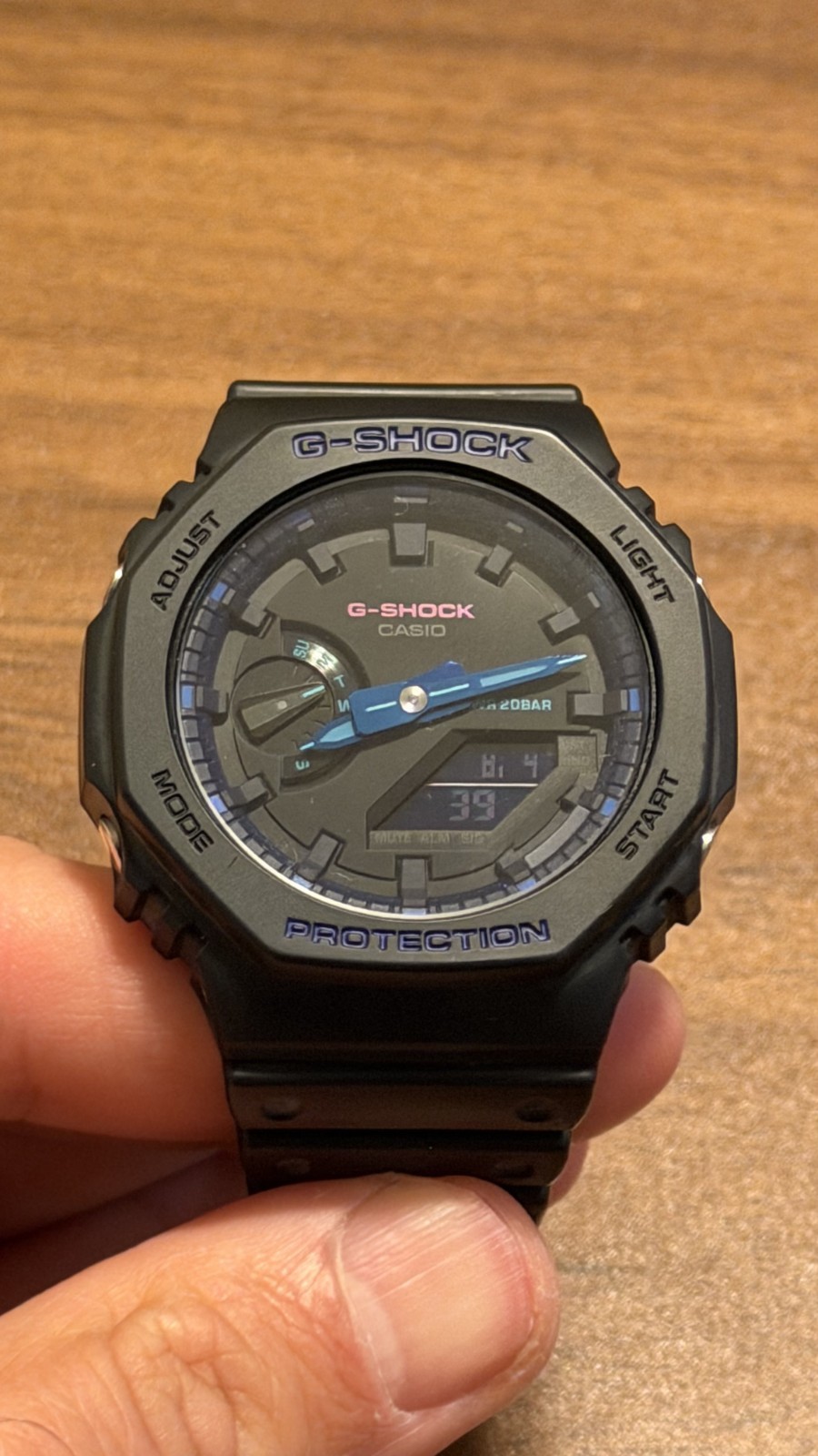 Casio G-Shock GA-2100VB Virtual World – CasiOak Ana-Digi Carbon Core Guard Watch