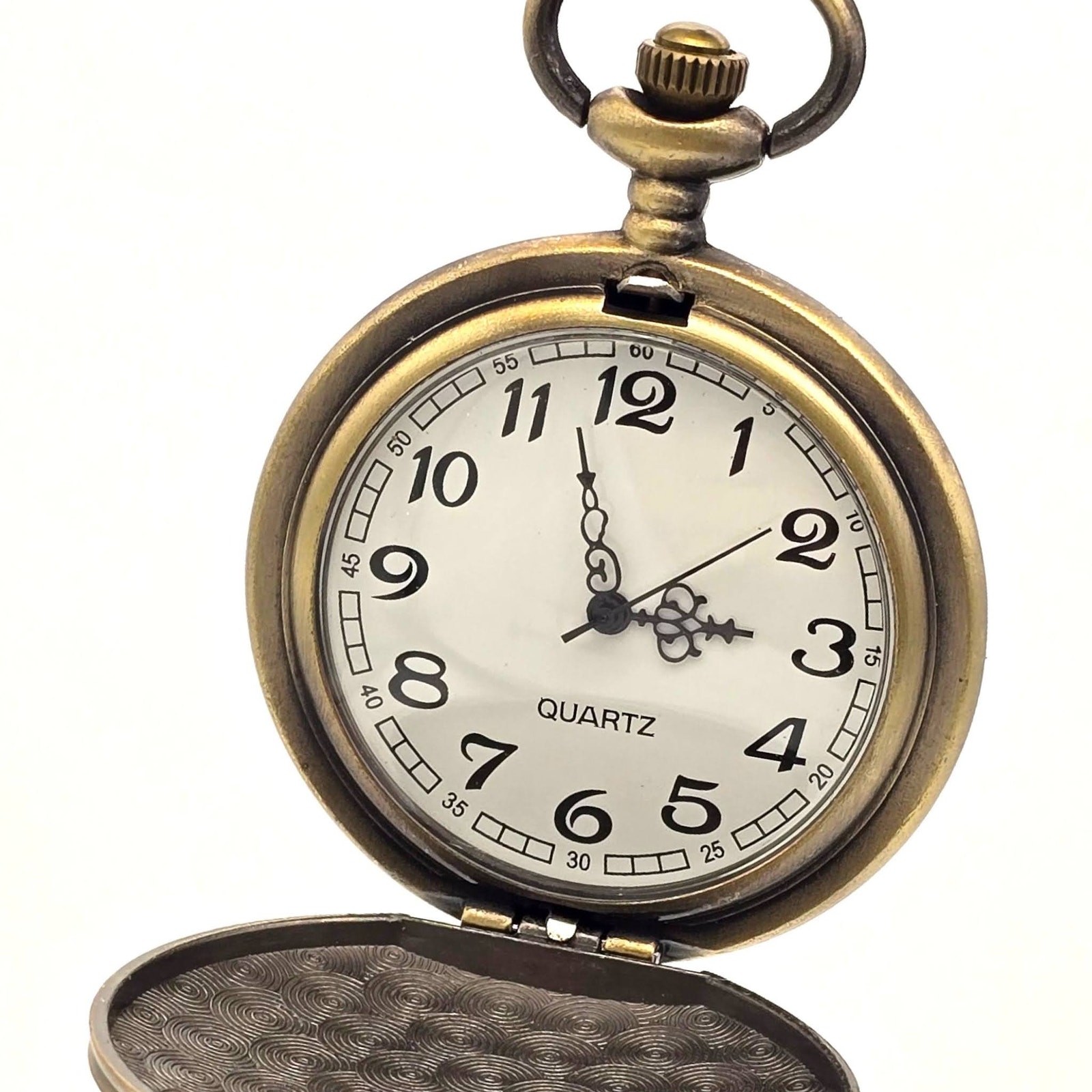 Lone Wolf Pocket Watch – Personalized Rustic Bronze Strength Outdoors Gift